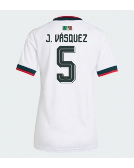 Billige Fotballdrakt Mexico Johan Vasquez #5 Replika Bortedrakt Dame VM 2026 Kortermet Billige Fotballdrakt Mexico Johan Vasquez #5 Replika Bortedrakt Dame VM 2026 Kortermet